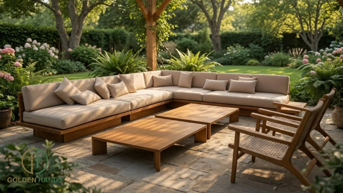 Outdoor Corner Unit "Complete Set" - Teak Wood Outdoor Corner Unit "Complete Set" - Teak Wood