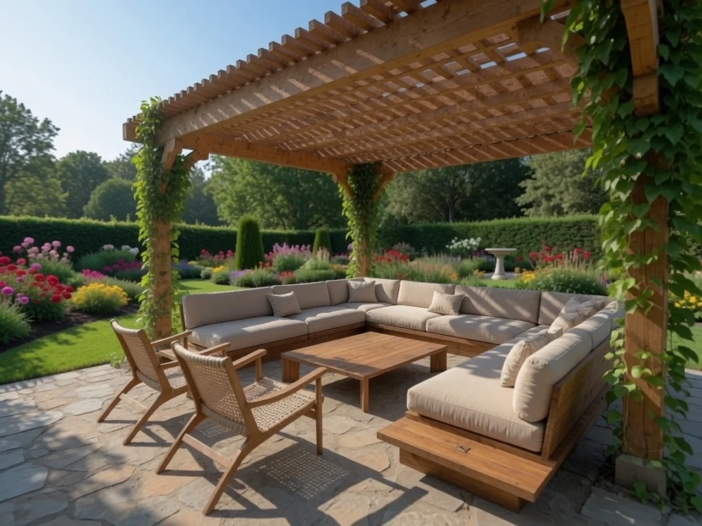 Outdoor Corner Unit - Teak Wood