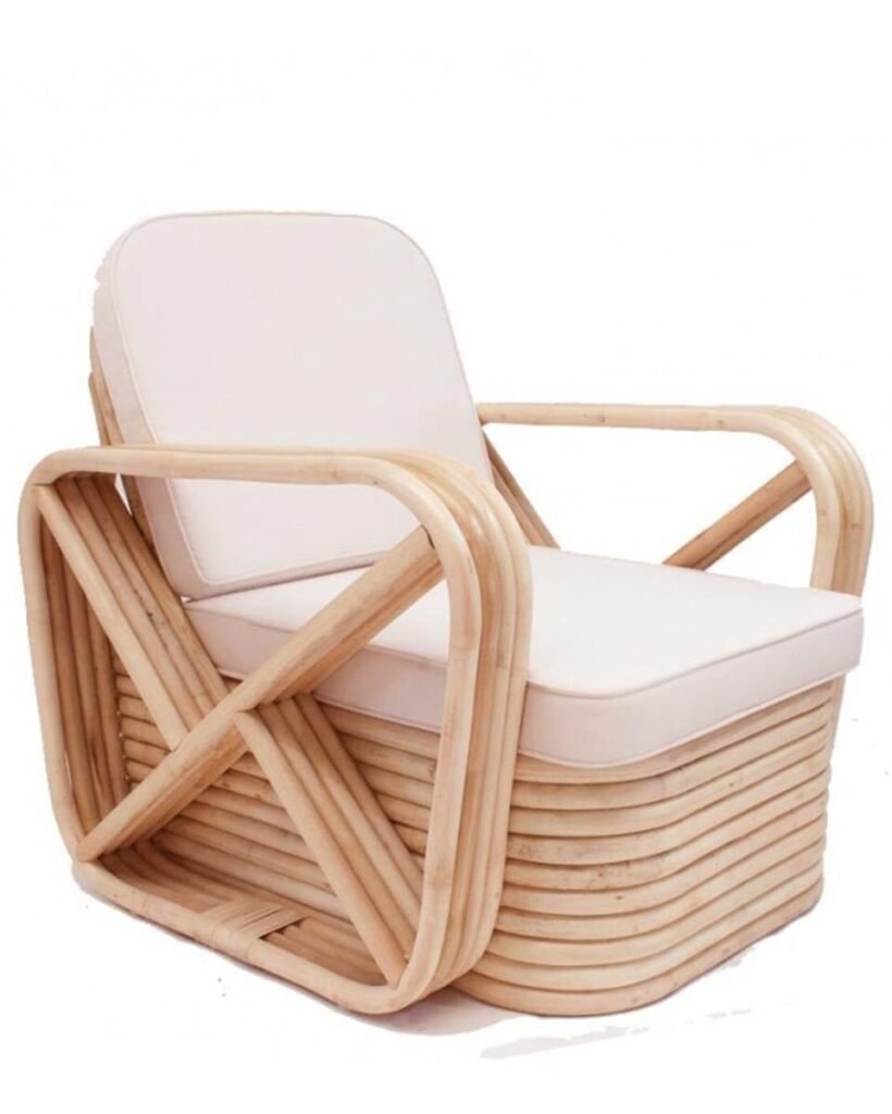 Alonso Bamboo Lounge Chair 80x85x88cm - Golden Hands Furniture