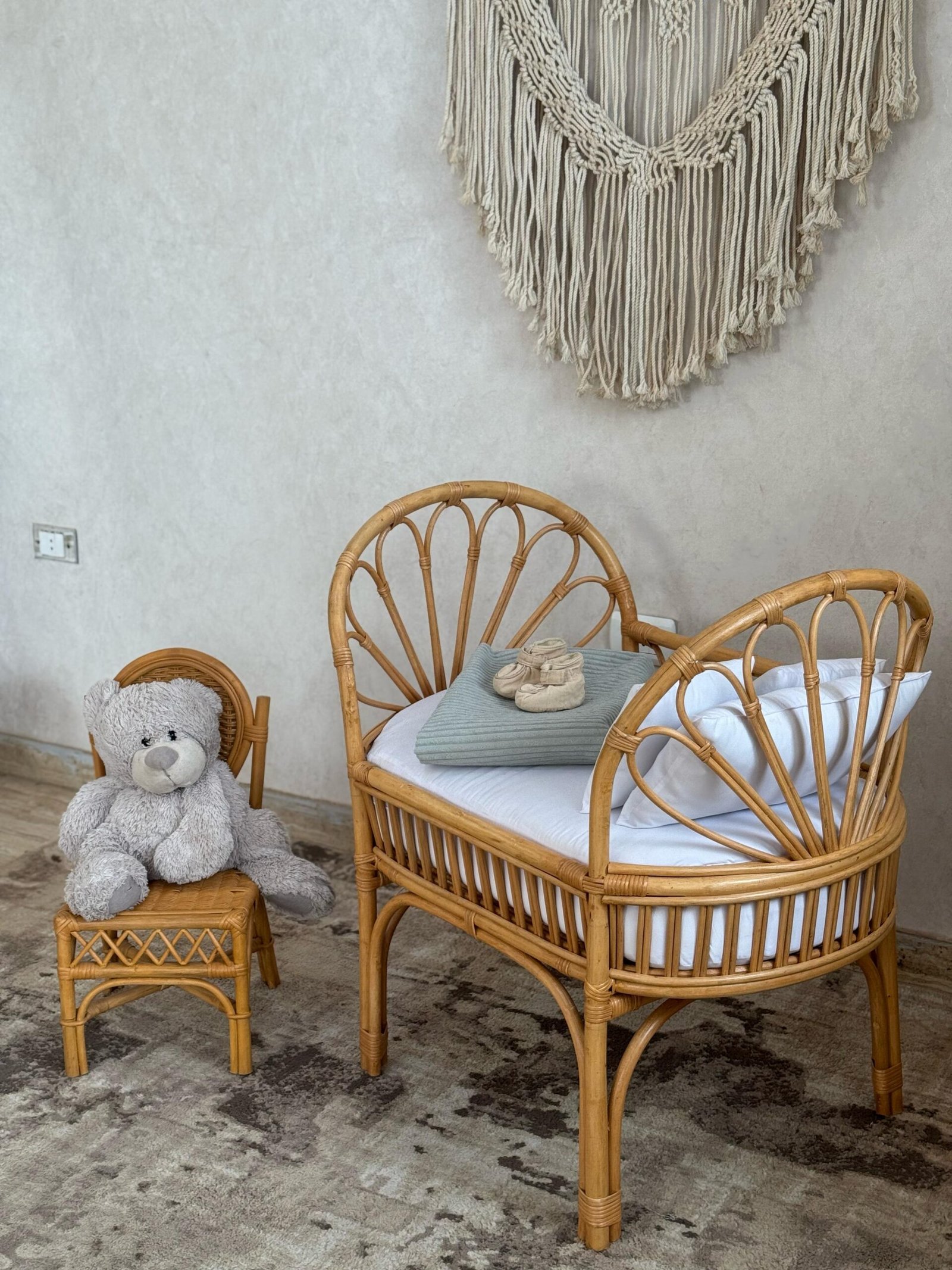 Portable Open-Weave Rattan Bassinet Portable Open-Weave Rattan Bassinet